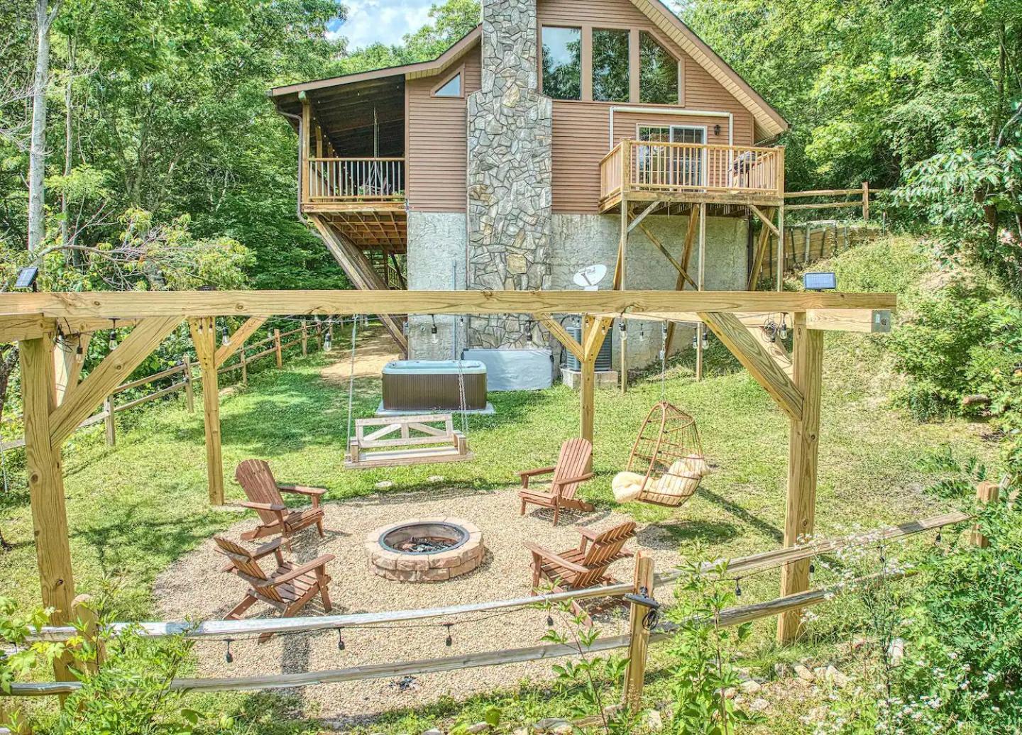 Maggie Valley Cabin With Beautiful Mountain Views, Hottub, Pet Friendly, Gameroom, Fireplace Exterior foto