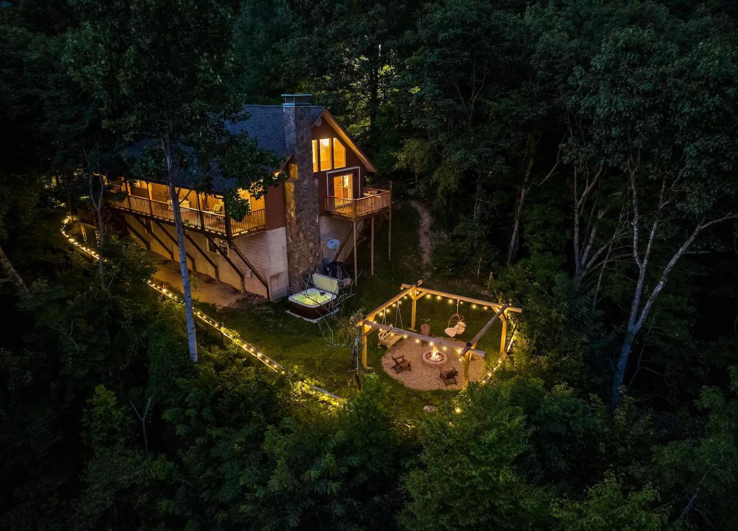 Maggie Valley Cabin With Beautiful Mountain Views, Hottub, Pet Friendly, Gameroom, Fireplace Exterior foto